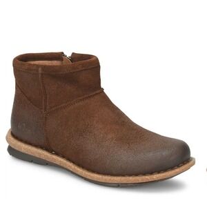 NEW! Born Womens Tinley Distressed Leather Boots Glazed Ginger Brown Sz 9.5 $135